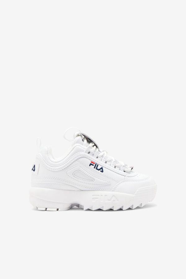 Zapatillas Fila Niños Blancas / Azul Marino / Rojas - Disruptor 2 - España 092637BXO